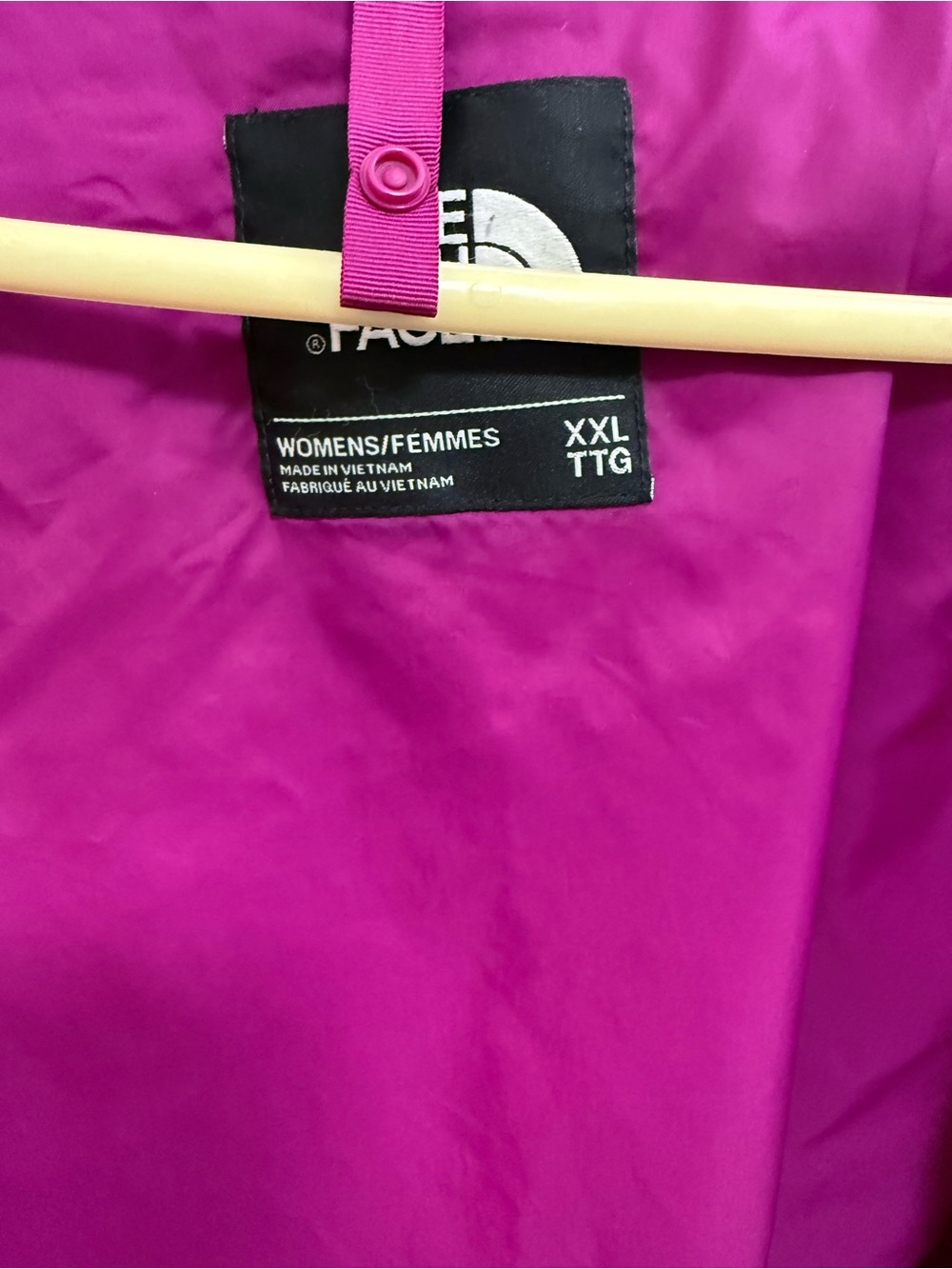 The North Face Women's HyVent Full Zip Magenta Hooded Shell Jacket, Size XXL - Picture 2 of 10